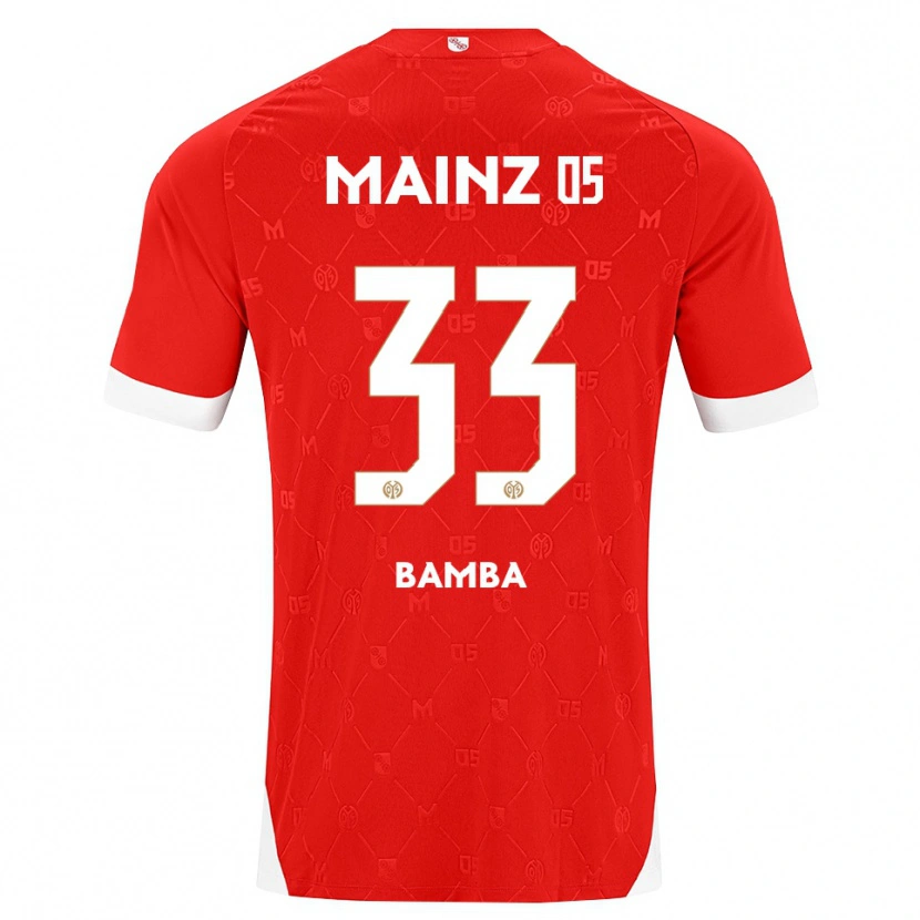 Danxen Homem Camisola Mokesse Bamba #33 Vermelho Branco Principal 2026/27 Camisa Brasil