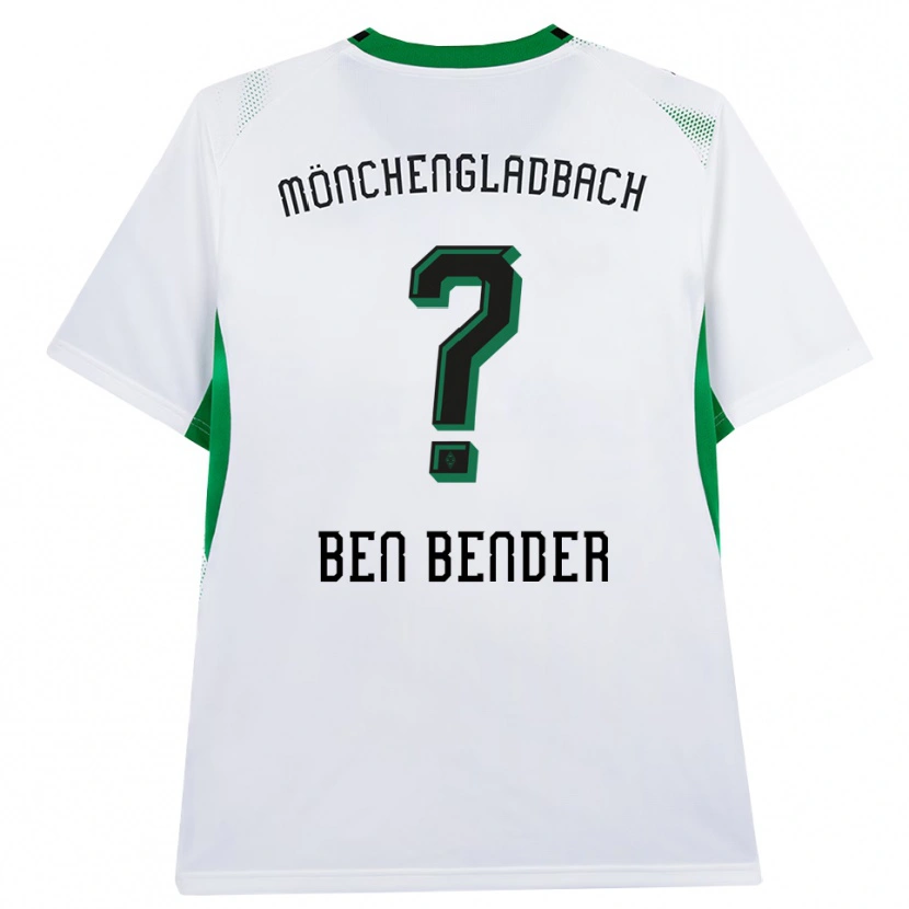 Danxen Homem Camisola Ben Bender #0 Branco Verde Preto Principal 2026/27 Camisa Brasil