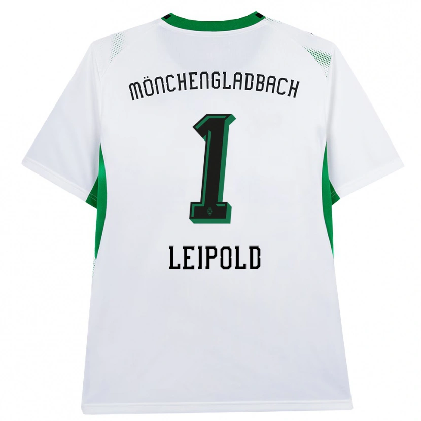 Danxen Homem Camisola Lasse Leipold #1 Branco Verde Preto Principal 2026/27 Camisa Brasil