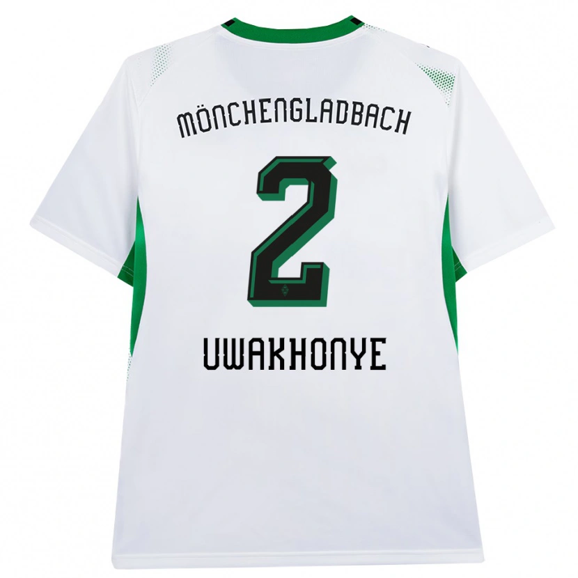 Danxen Homem Camisola Joel Uwakhonye #2 Branco Verde Preto Principal 2026/27 Camisa Brasil