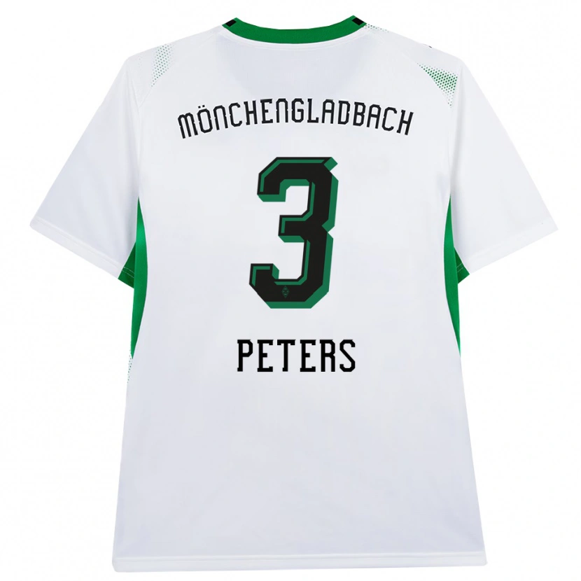 Danxen Homem Camisola Nils Peters #3 Branco Verde Preto Principal 2026/27 Camisa Brasil