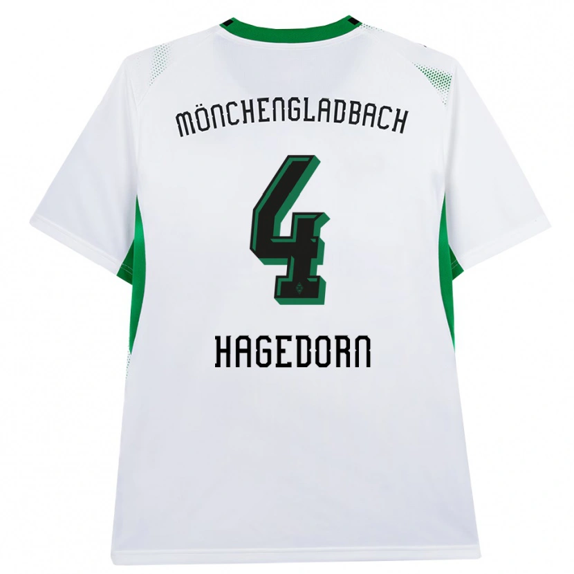 Danxen Homem Camisola Niels Hagedorn #4 Branco Verde Preto Principal 2026/27 Camisa Brasil
