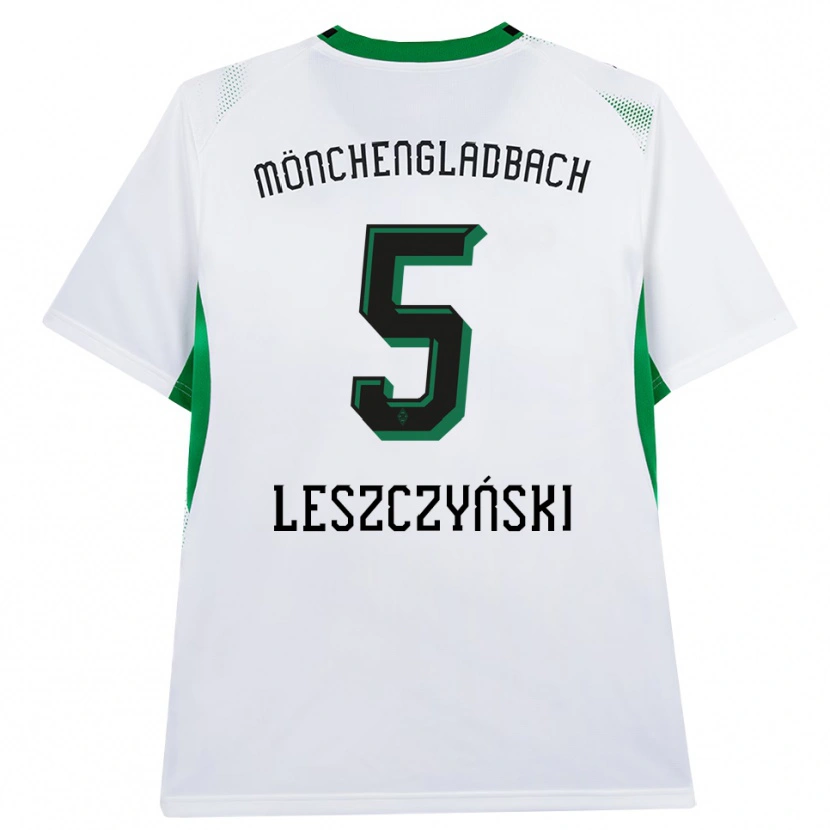 Danxen Homem Camisola Jan Leszczyński #5 Branco Verde Preto Principal 2026/27 Camisa Brasil