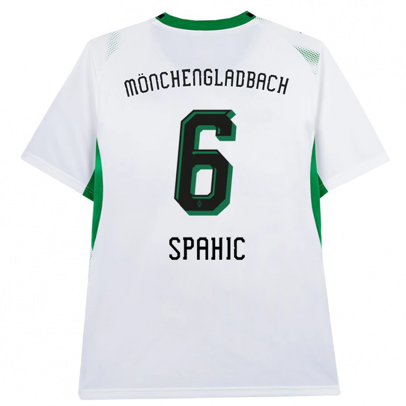Danxen Homem Camisola Armin Spahic #6 Branco Verde Preto Principal 2026/27 Camisa Brasil