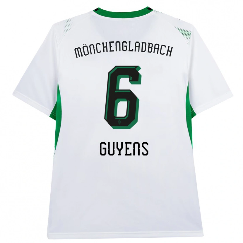 Danxen Homem Camisola Emily Guyens #6 Branco Verde Preto Principal 2026/27 Camisa Brasil