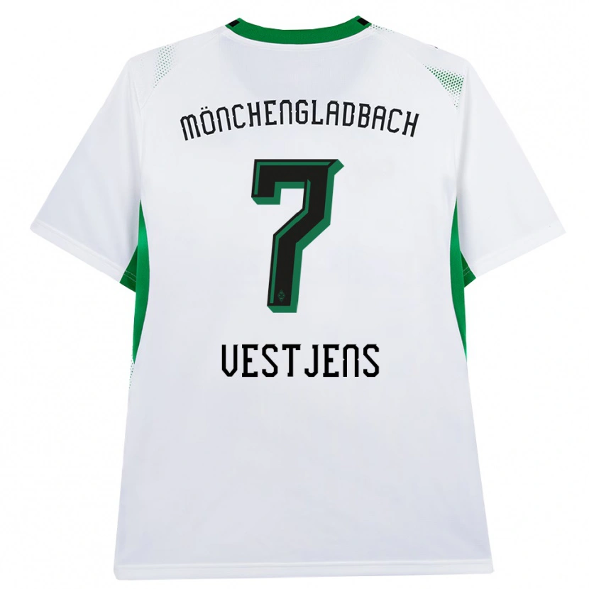 Danxen Homem Camisola Kenny Vestjens #7 Branco Verde Preto Principal 2026/27 Camisa Brasil