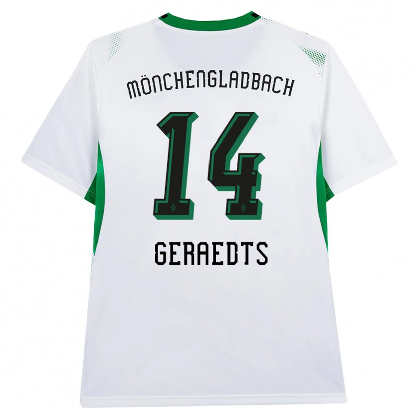 Danxen Homem Camisola Kelsey Geraedts #14 Branco Verde Preto Principal 2026/27 Camisa Brasil