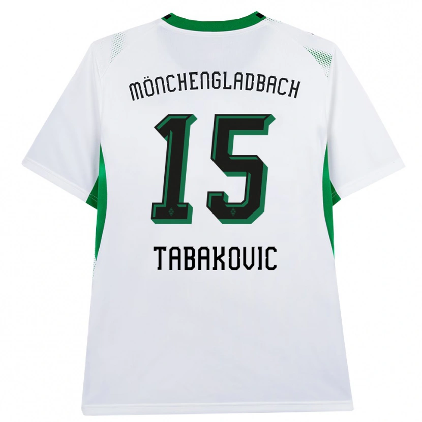 Danxen Homem Camisola Haris Tabakovic #15 Branco Verde Preto Principal 2026/27 Camisa Brasil