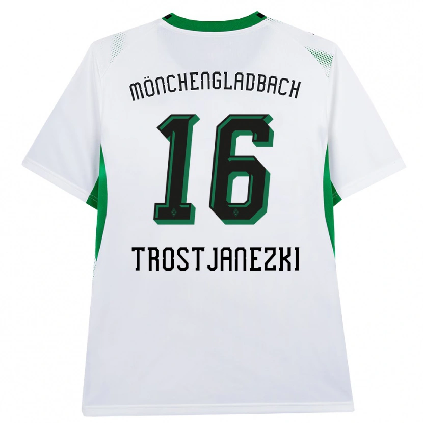 Danxen Homem Camisola Noel Trostjanezki #16 Branco Verde Preto Principal 2026/27 Camisa Brasil