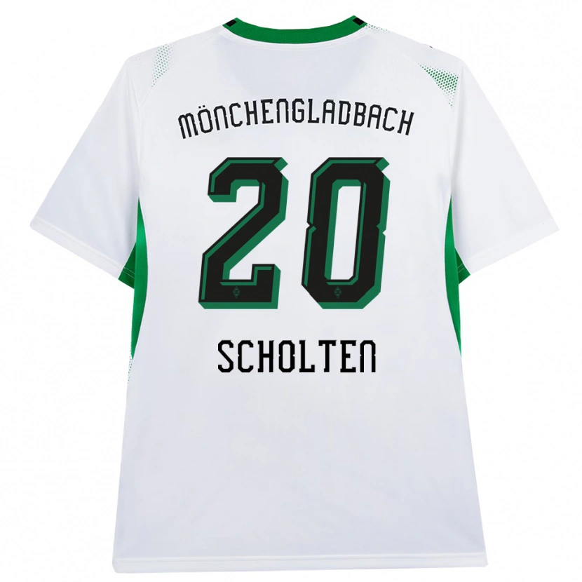 Danxen Homem Camisola Kiki Scholten #20 Branco Verde Preto Principal 2026/27 Camisa Brasil