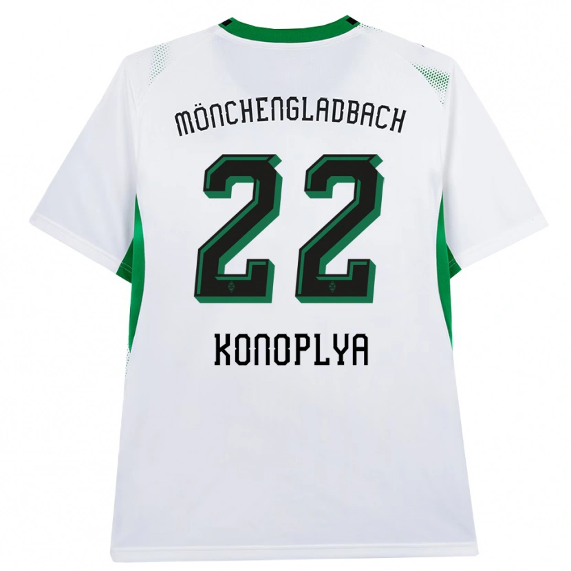 Danxen Homem Camisola Yukhym Konoplya #22 Branco Verde Preto Principal 2026/27 Camisa Brasil