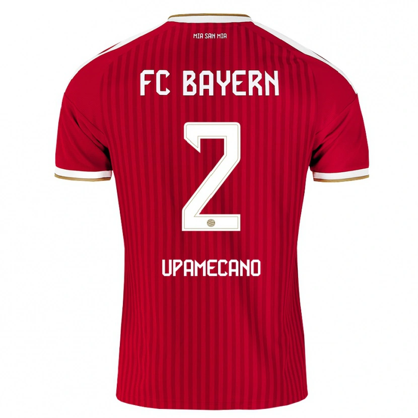 Danxen Homem Camisola Dayot Upamecano #2 Vermelho Branco Azul Principal 2026/27 Camisa Brasil