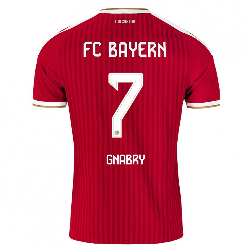 Danxen Homem Camisola Serge Gnabry #7 Vermelho Branco Azul Principal 2026/27 Camisa Brasil