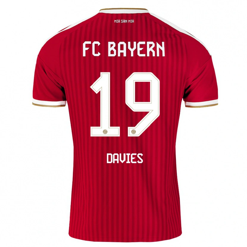 Danxen Homem Camisola Alphonso Davies #19 Vermelho Branco Azul Principal 2026/27 Camisa Brasil