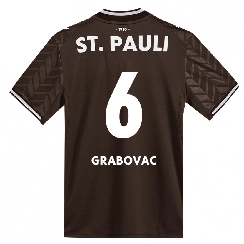 Danxen Homem Camisola Danijel Grabovac #6 Branco Café Principal 2026/27 Camisa Brasil