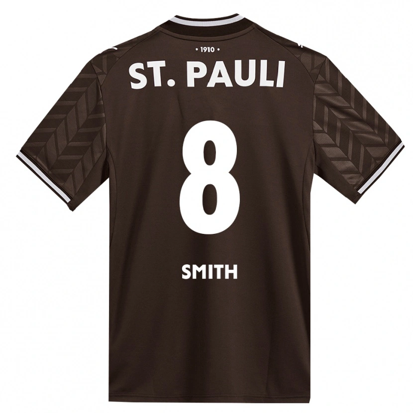 Danxen Homem Camisola Eric Smith #8 Branco Café Principal 2026/27 Camisa Brasil