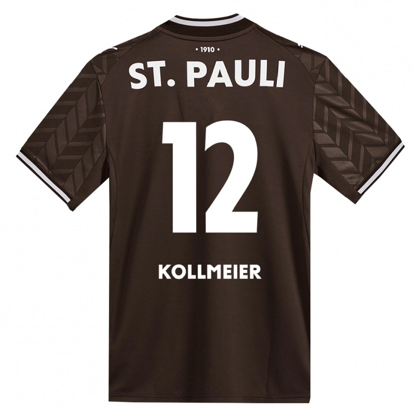 Danxen Homem Camisola Anton Kollmeier #12 Branco Café Principal 2026/27 Camisa Brasil