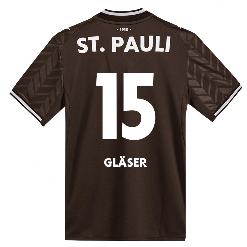 Danxen Homem Camisola Julian Gläser #15 Branco Café Principal 2026/27 Camisa Brasil