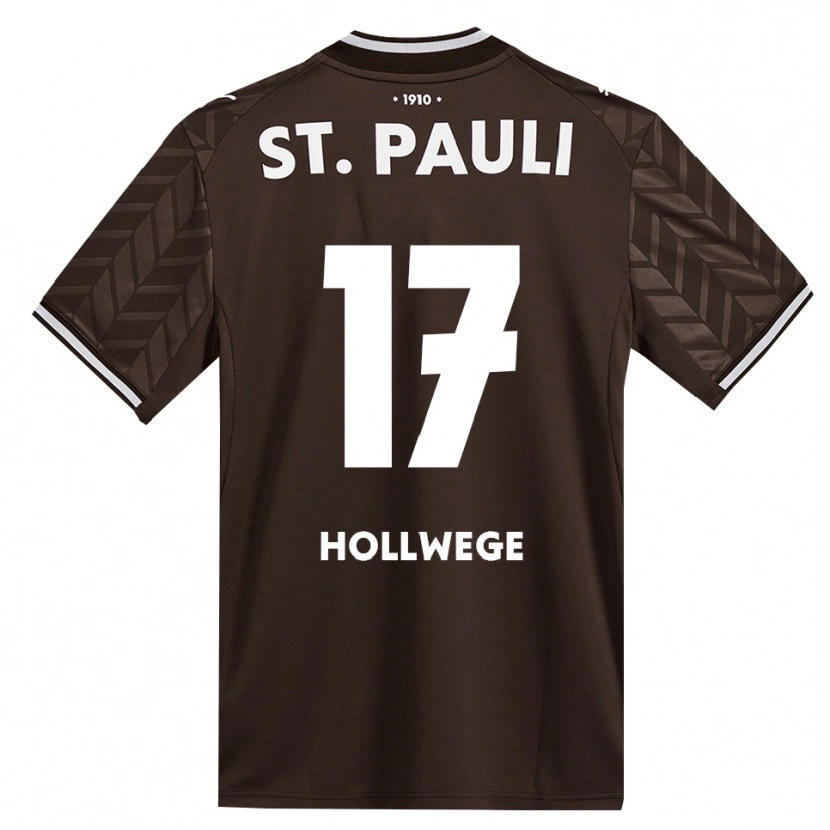 Danxen Homem Camisola Jonah Hollwege #17 Branco Café Principal 2026/27 Camisa Brasil