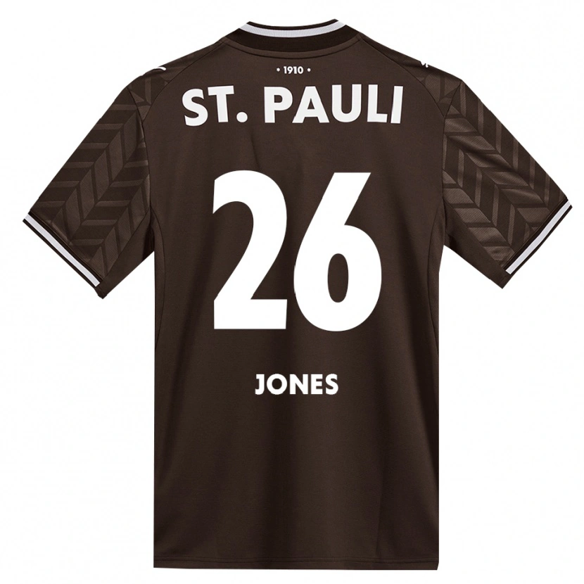 Danxen Homem Camisola Ricky-Jade Jones #26 Branco Café Principal 2026/27 Camisa Brasil