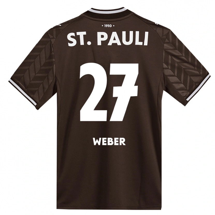 Danxen Homem Camisola Hugo Weber #27 Branco Café Principal 2026/27 Camisa Brasil