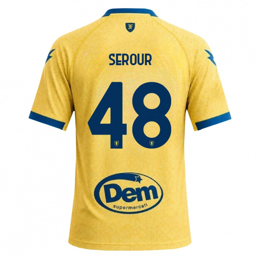 Danxen Homem Camisola Mohamed Serour #48 Caqui Preto Azul Principal 2026/27 Camisa Brasil