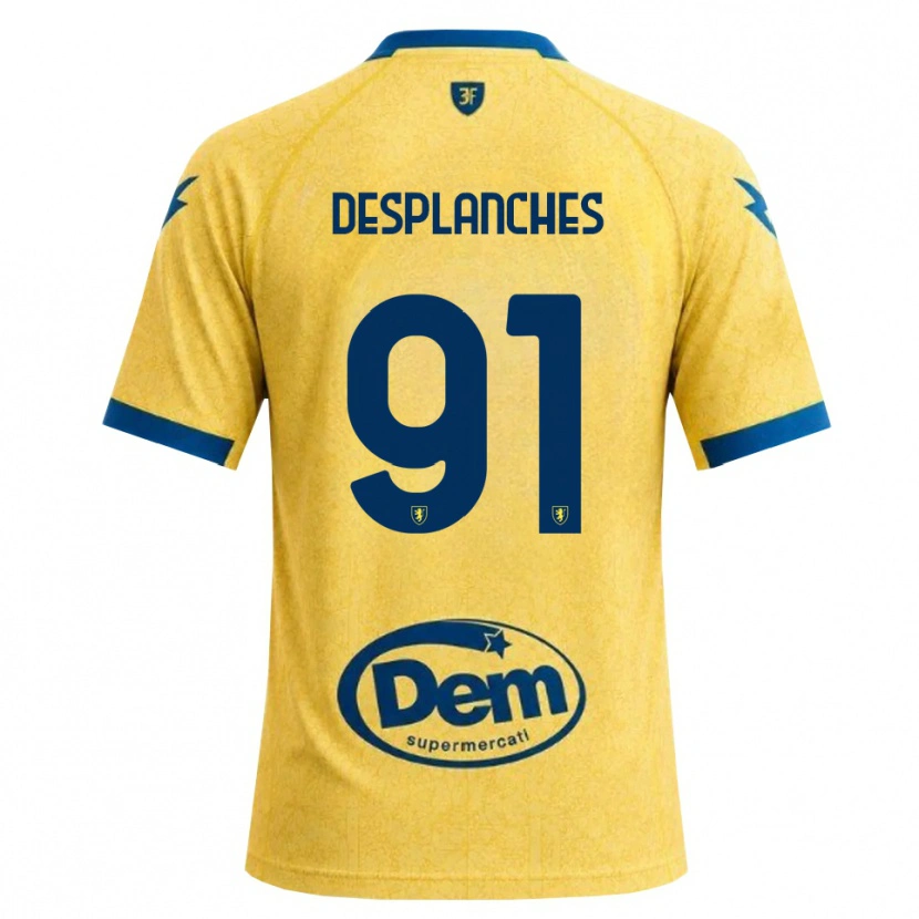 Danxen Homem Camisola Sebastiano Desplanches #91 Caqui Preto Azul Principal 2026/27 Camisa Brasil