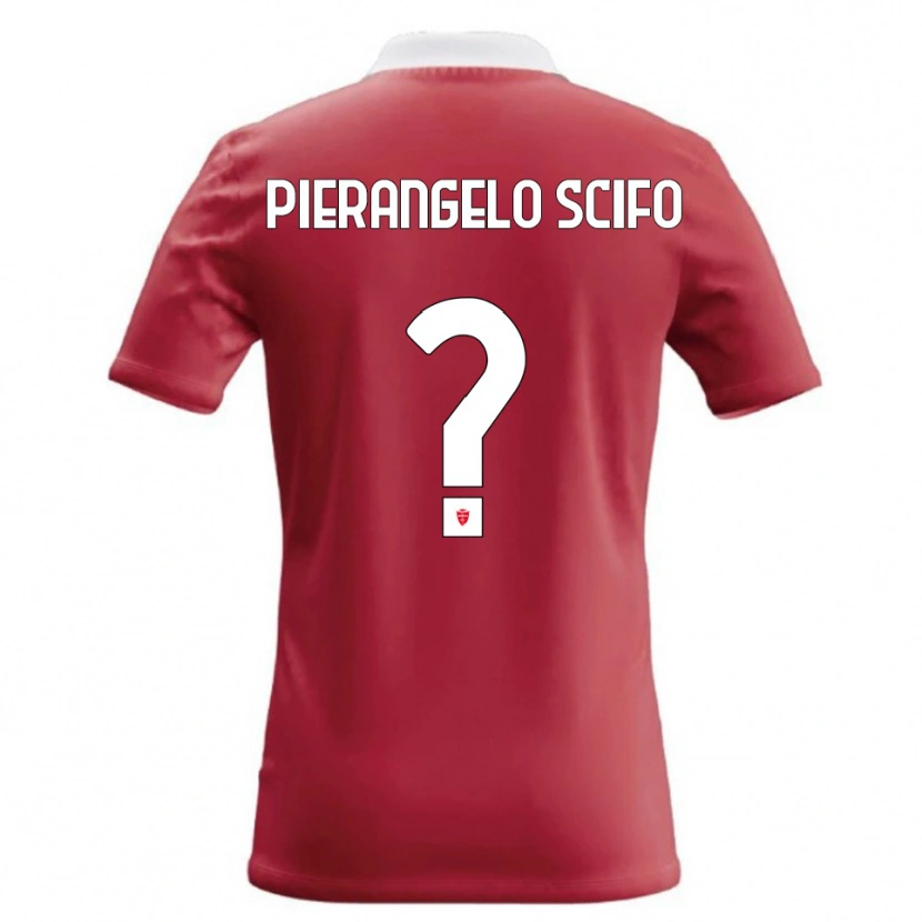 Danxen Homem Camisola Dennis Pierange Scifo #0 Vermelho Branco Principal 2026/27 Camisa Brasil
