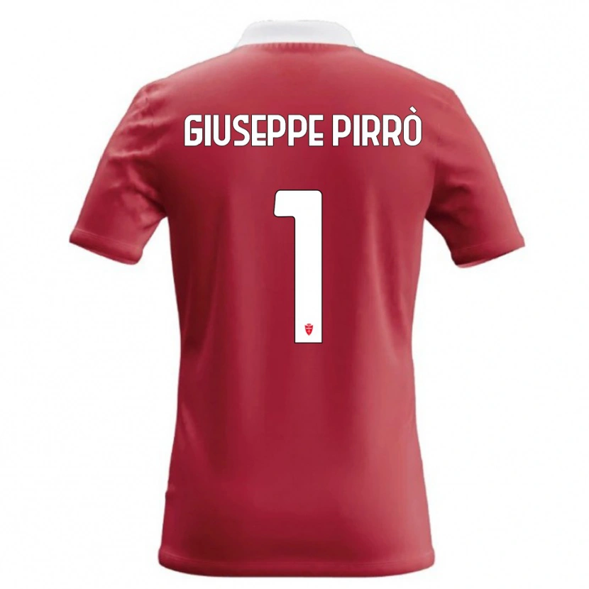 Danxen Homem Camisola Marco Giuseppe Pirrò #1 Vermelho Branco Principal 2026/27 Camisa Brasil