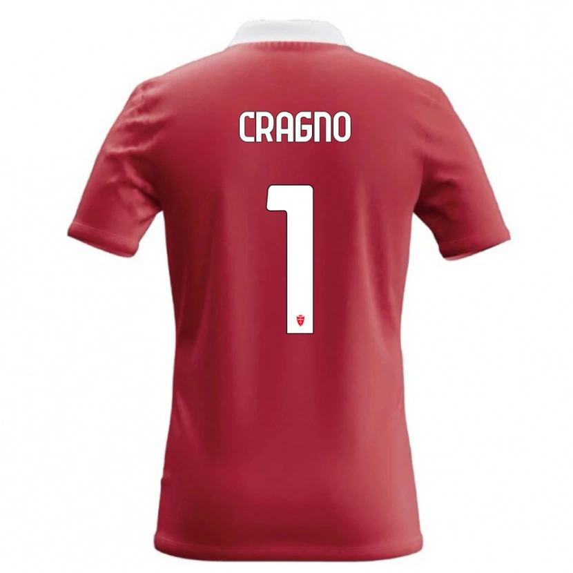 Danxen Homem Camisola Alessio Cragno #1 Vermelho Branco Principal 2026/27 Camisa Brasil