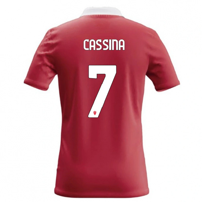 Danxen Homem Camisola Tommaso Cassina #7 Vermelho Branco Principal 2026/27 Camisa Brasil