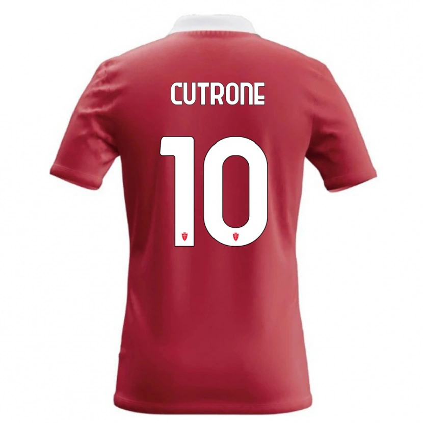 Danxen Homem Camisola Patrick Cutrone #10 Vermelho Branco Principal 2026/27 Camisa Brasil