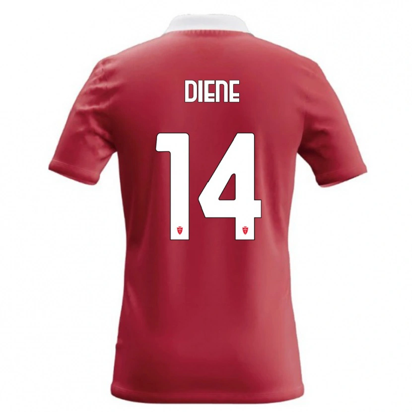 Danxen Homem Camisola Abdou Diene #14 Vermelho Branco Principal 2026/27 Camisa Brasil