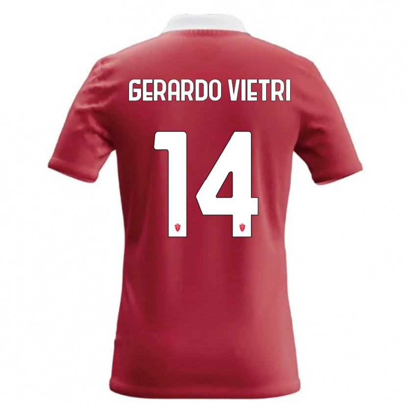 Danxen Homem Camisola Alessandro Gerardo Vietri #14 Vermelho Branco Principal 2026/27 Camisa Brasil