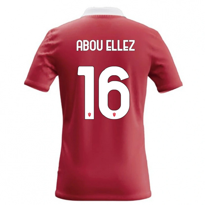Danxen Homem Camisola Amir Abou Elezz #16 Vermelho Branco Principal 2026/27 Camisa Brasil