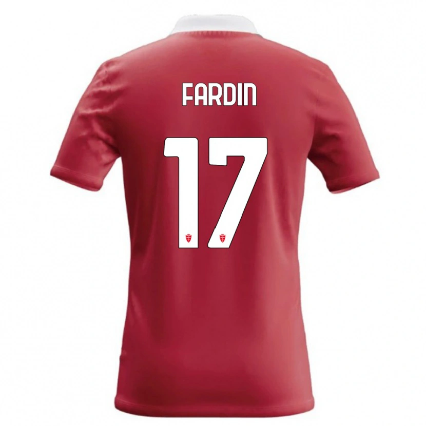 Danxen Homem Camisola Giulio Fardin #17 Vermelho Branco Principal 2026/27 Camisa Brasil