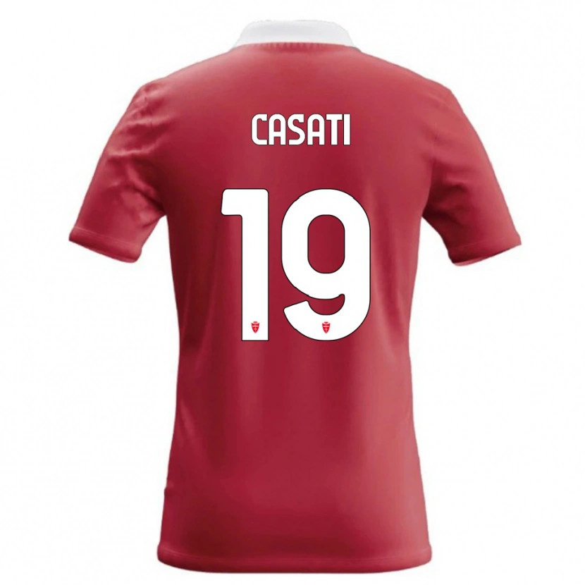 Danxen Homem Camisola Leonardo Casati #19 Vermelho Branco Principal 2026/27 Camisa Brasil