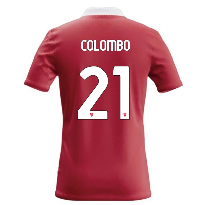 Danxen Homem Camisola Leonardo Colombo #21 Vermelho Branco Principal 2026/27 Camisa Brasil