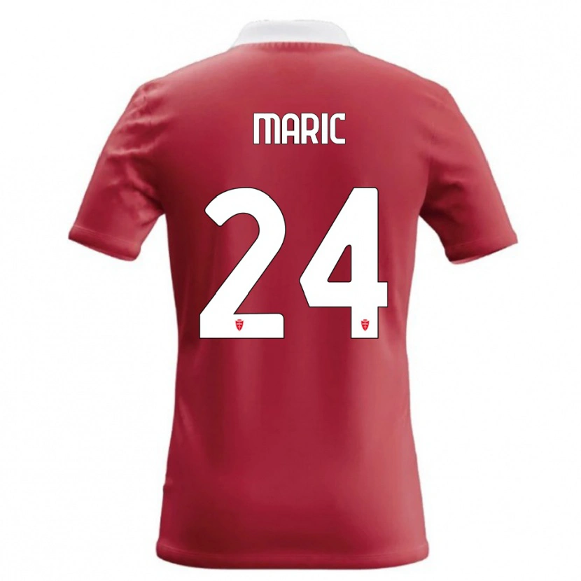 Danxen Homem Camisola Mirko Maric #24 Vermelho Branco Principal 2026/27 Camisa Brasil