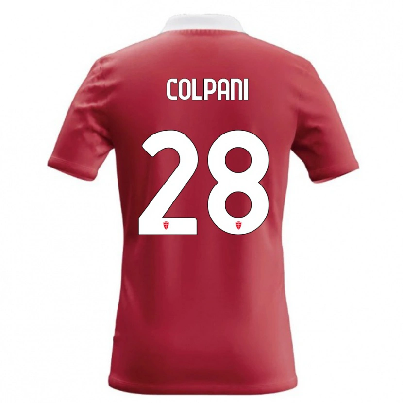 Danxen Homem Camisola Andrea Colpani #28 Vermelho Branco Principal 2026/27 Camisa Brasil