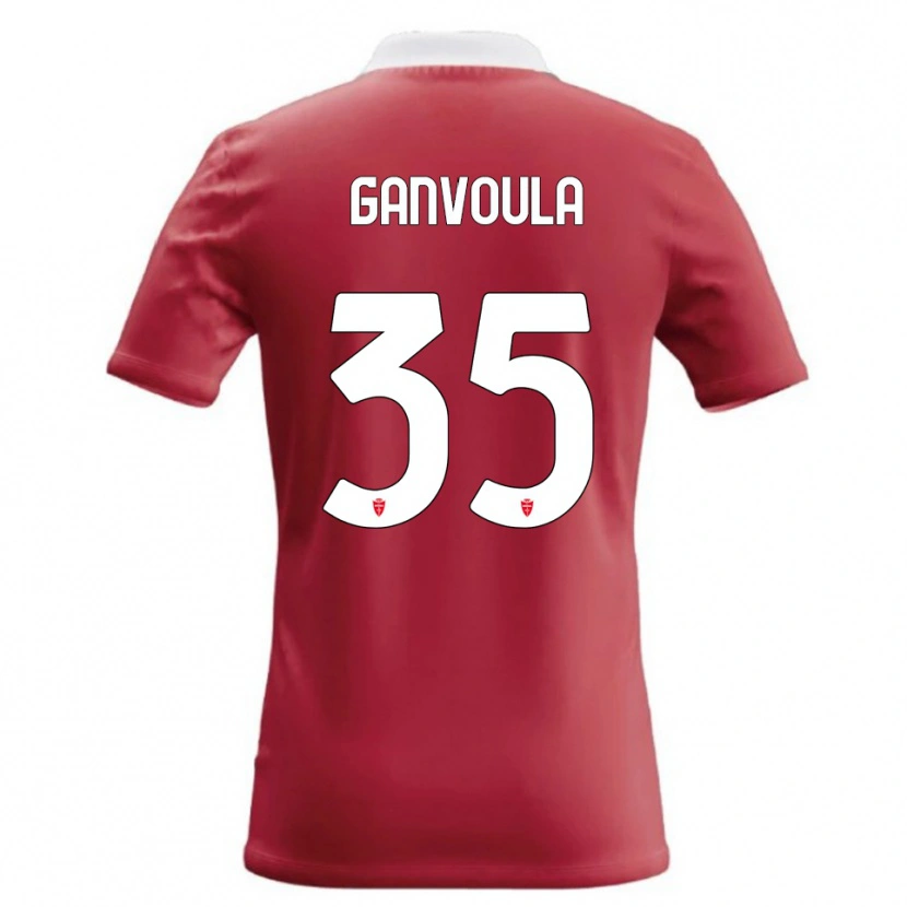 Danxen Homem Camisola Silvere Ganvoula #35 Vermelho Branco Principal 2026/27 Camisa Brasil