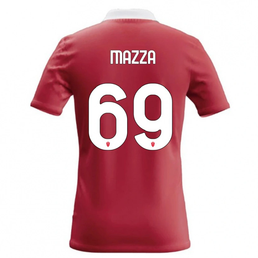 Danxen Homem Camisola Andrea Mazza #69 Vermelho Branco Principal 2026/27 Camisa Brasil