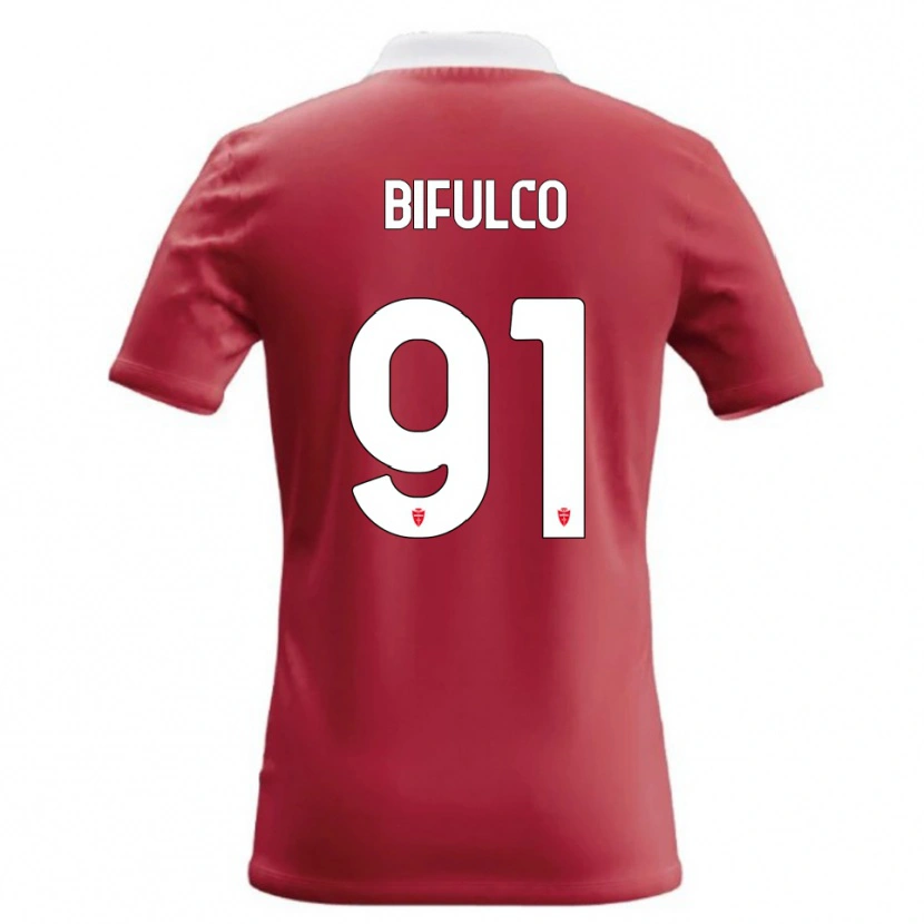 Danxen Homem Camisola Davide Bifulco #91 Vermelho Branco Principal 2026/27 Camisa Brasil