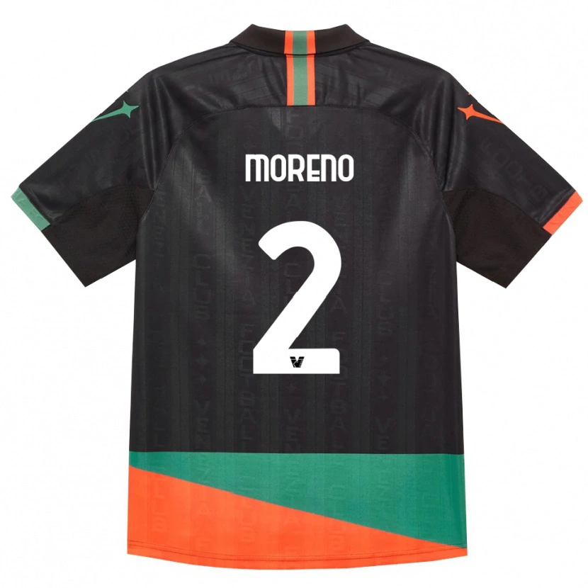 Danxen Homem Camisola Matías Moreno #2 Preto Laranja Verde Principal 2026/27 Camisa Brasil