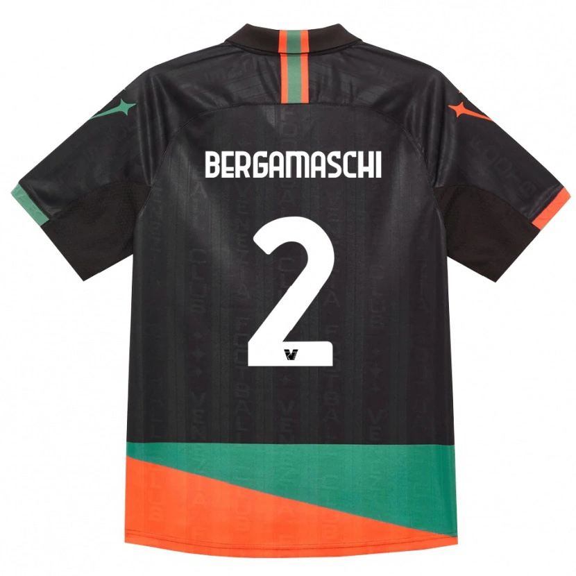 Danxen Homem Camisola Thomas Bergamaschi #2 Preto Laranja Verde Principal 2026/27 Camisa Brasil
