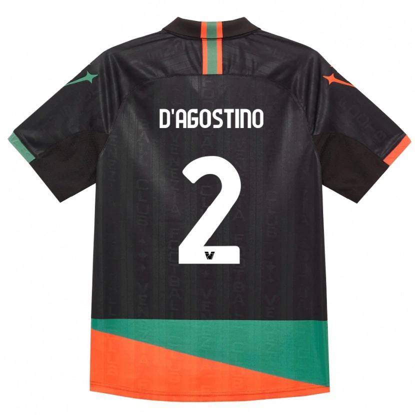 Danxen Homem Camisola Nicolò D'agostino #2 Preto Laranja Verde Principal 2026/27 Camisa Brasil