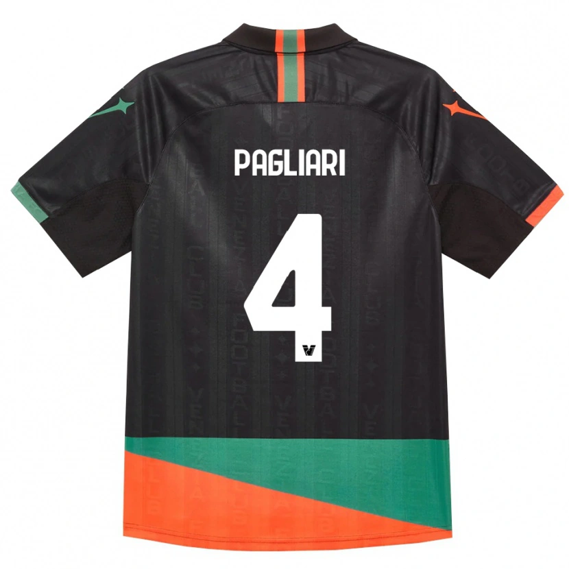 Danxen Homem Camisola Alessandro Pagliari #4 Preto Laranja Verde Principal 2026/27 Camisa Brasil