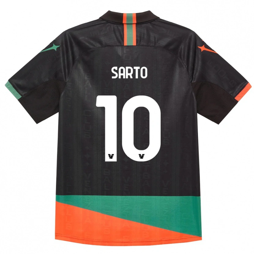 Danxen Homem Camisola Gabriel Sarto #10 Preto Laranja Verde Principal 2026/27 Camisa Brasil