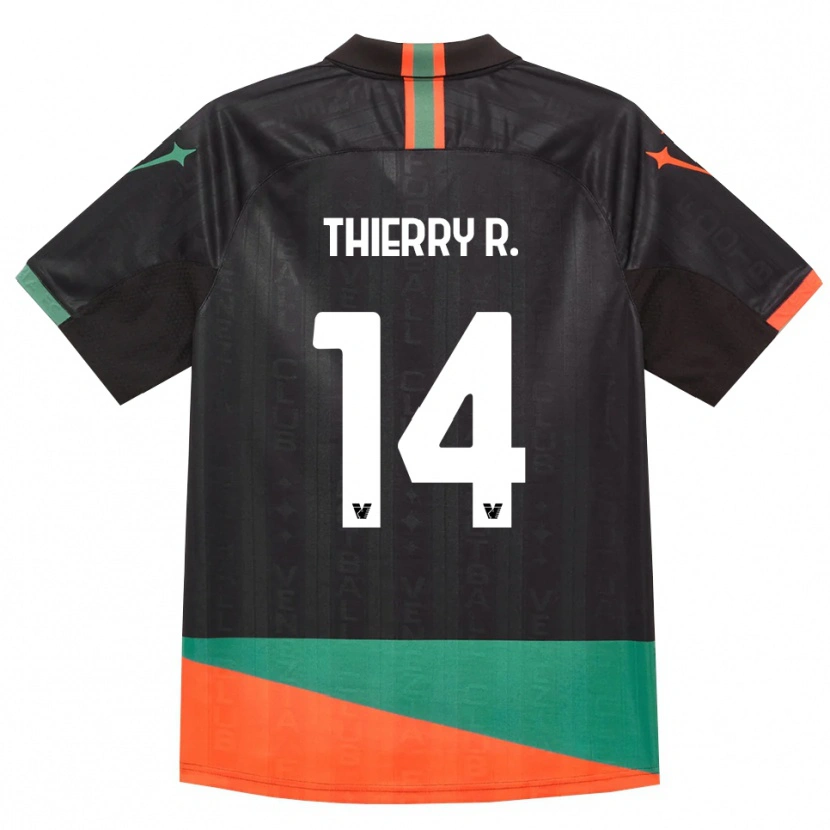 Danxen Homem Camisola Thierry Correia #14 Preto Laranja Verde Principal 2026/27 Camisa Brasil