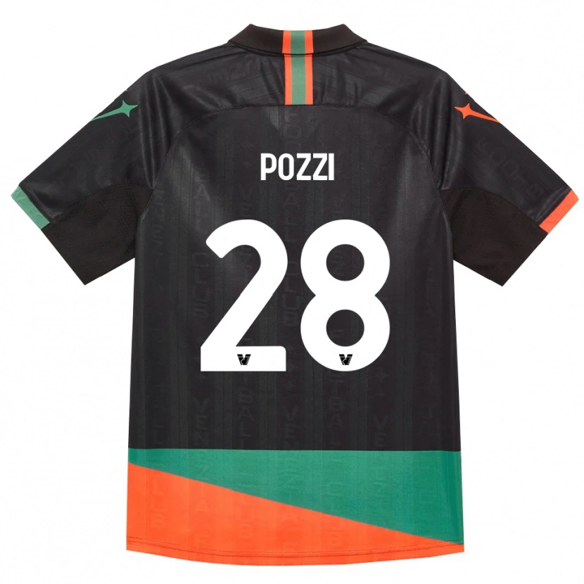 Danxen Homem Camisola Alessio Pozzi #28 Preto Laranja Verde Principal 2026/27 Camisa Brasil